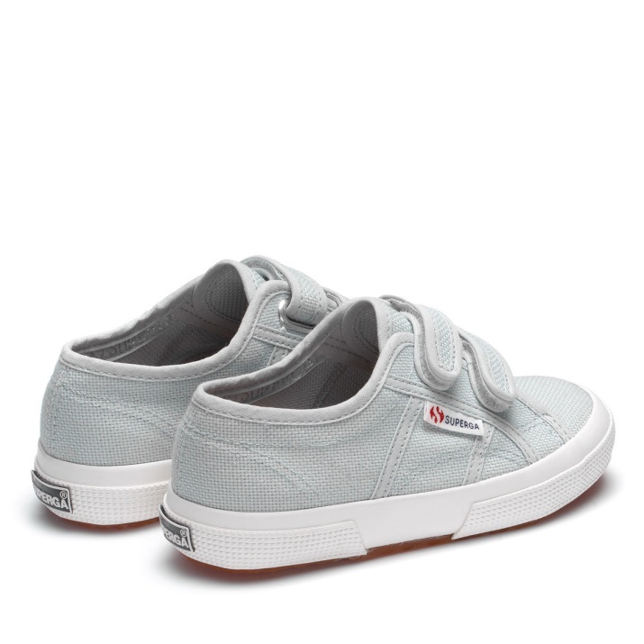 Superga 2750 Jstrap Classic Niños Gris Lilla-f Avorio