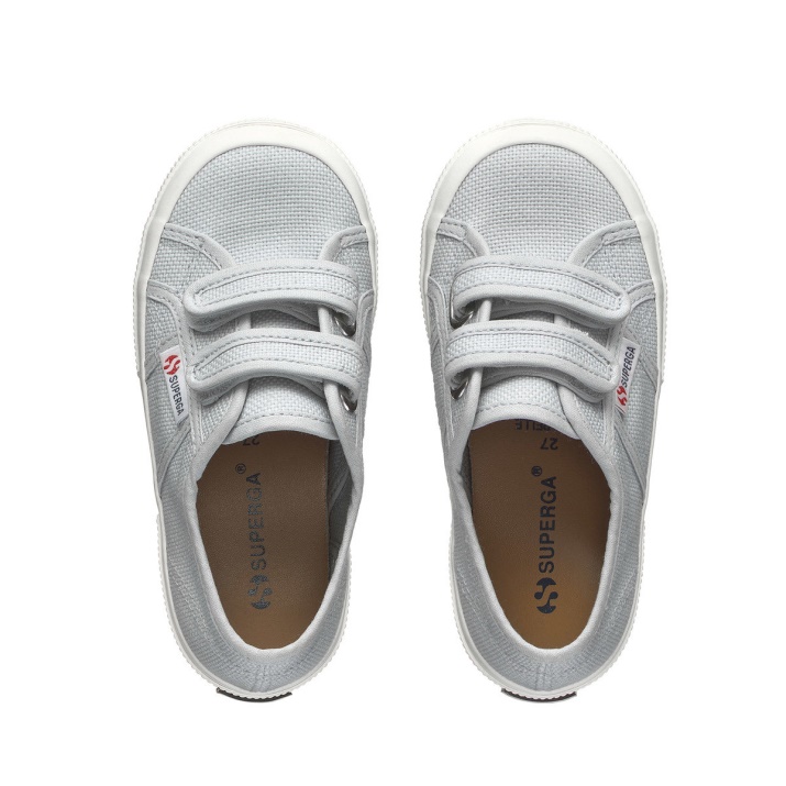 Superga 2750 Jstrap Classic Niños Gris Lilla-f Avorio