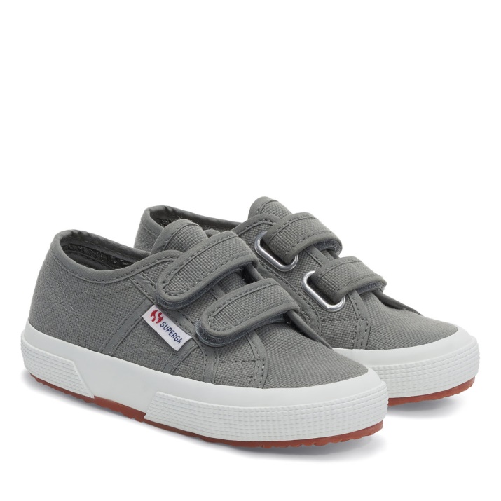Superga 2750 Jstrap Classic Niños Gris Salvia
