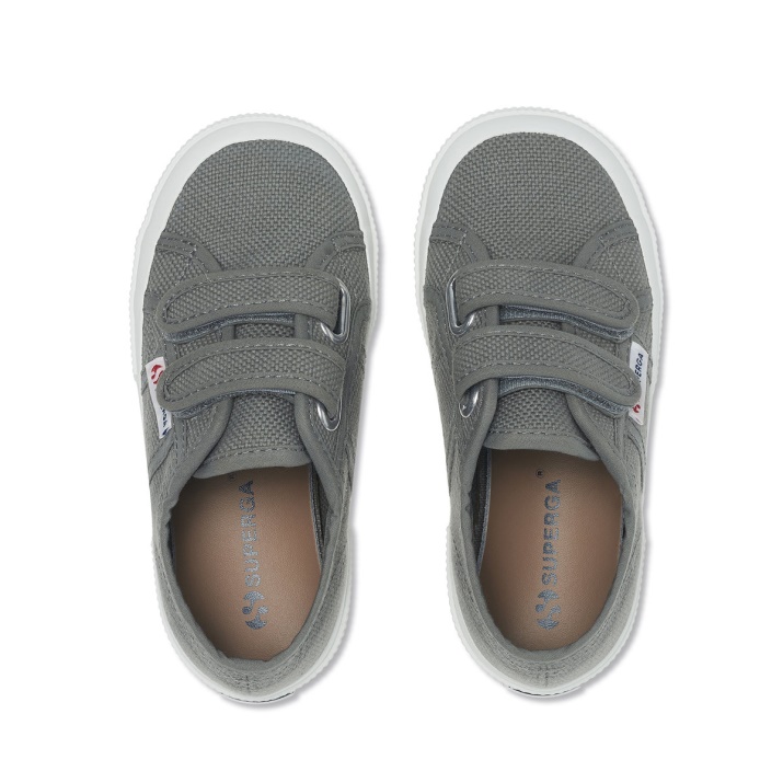 Superga 2750 Jstrap Classic Niños Gris Salvia