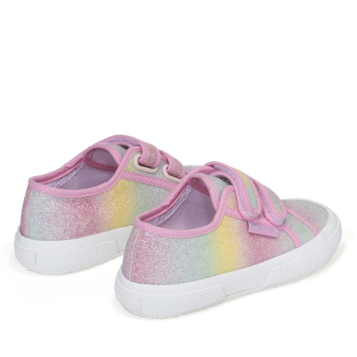 Superga 2750 Kids Iridiscente Micropurpurina Rosa Pastel Multicolor