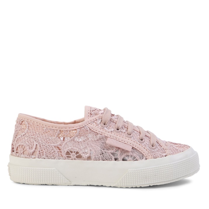 Superga 2750 Kids Macramé Rosa Piel