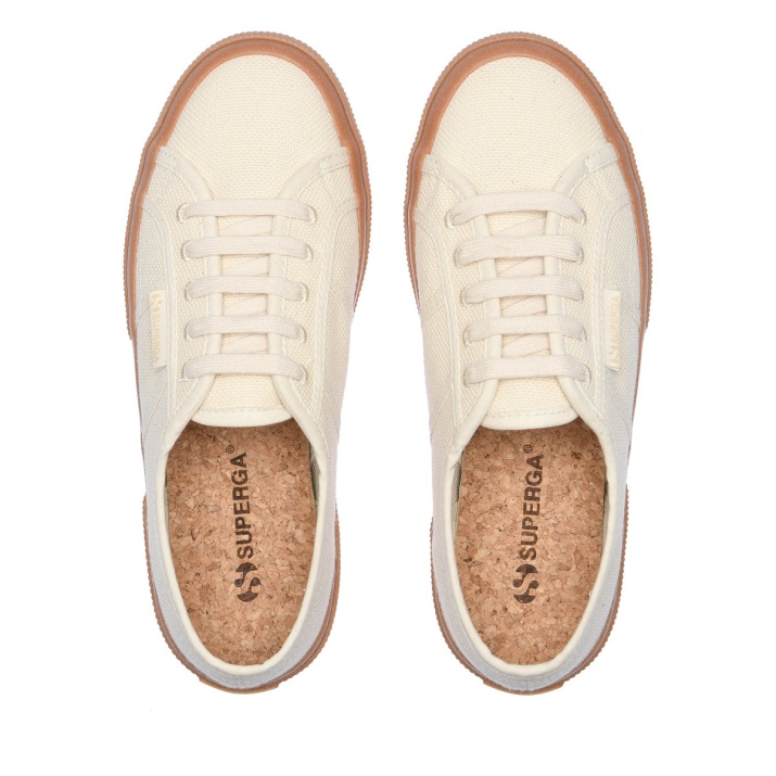 Superga 2750 Lona Orgánica Natural Beige-gum