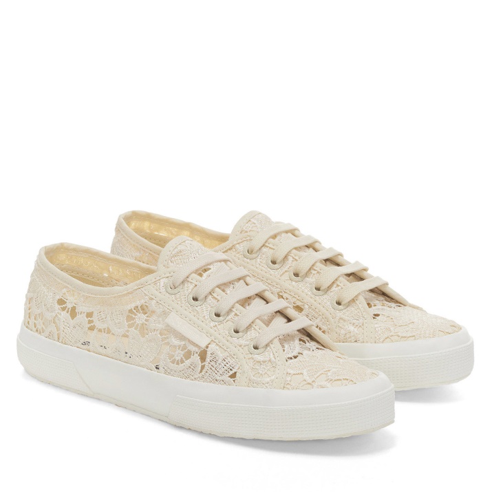 Superga 2750 Macrame Beige Lt Eggshell-f Avorio