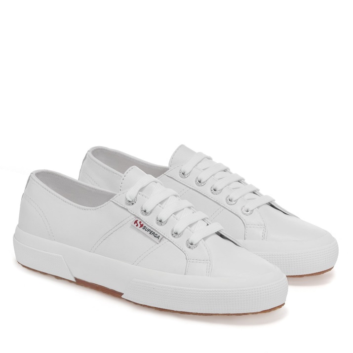 Superga 2750 Nappa Lea Blanco óptico