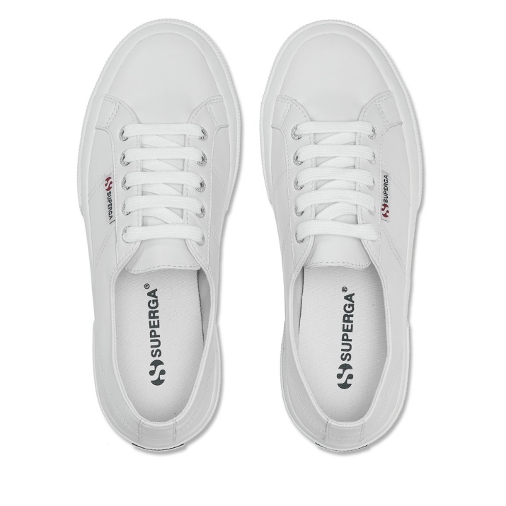 Superga 2750 Nappa Lea Blanco óptico