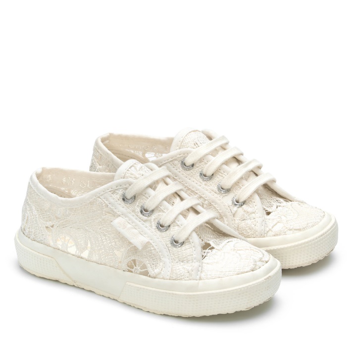 Superga 2750 Niños Macramé Blanco Total Avorio