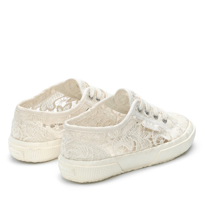 Superga 2750 Niños Macramé Blanco Total Avorio