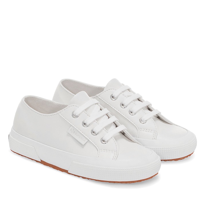 Superga 2750 Niños Vegano Piel Sintética Blanco