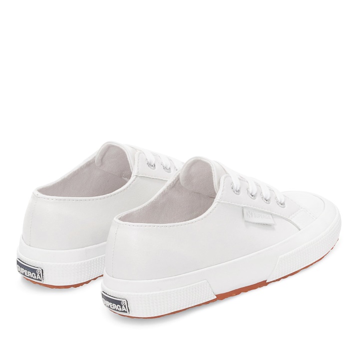 Superga 2750 Niños Vegano Piel Sintética Blanco