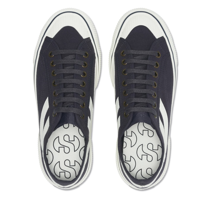 Superga 2750 Panatta 30 Azul Gris Dk Blanco Avorio