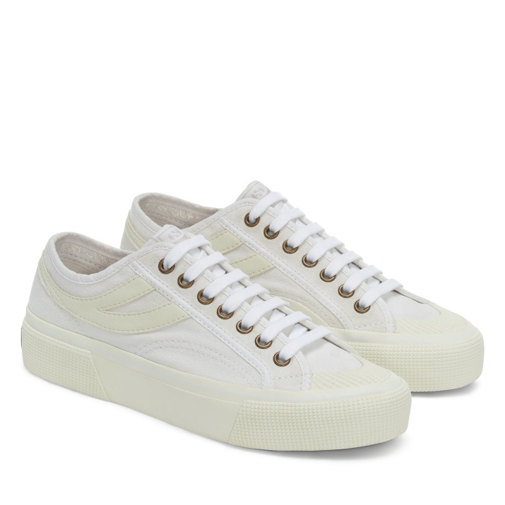 Superga 2750 Panatta 30 Blanco-blanco Avorio