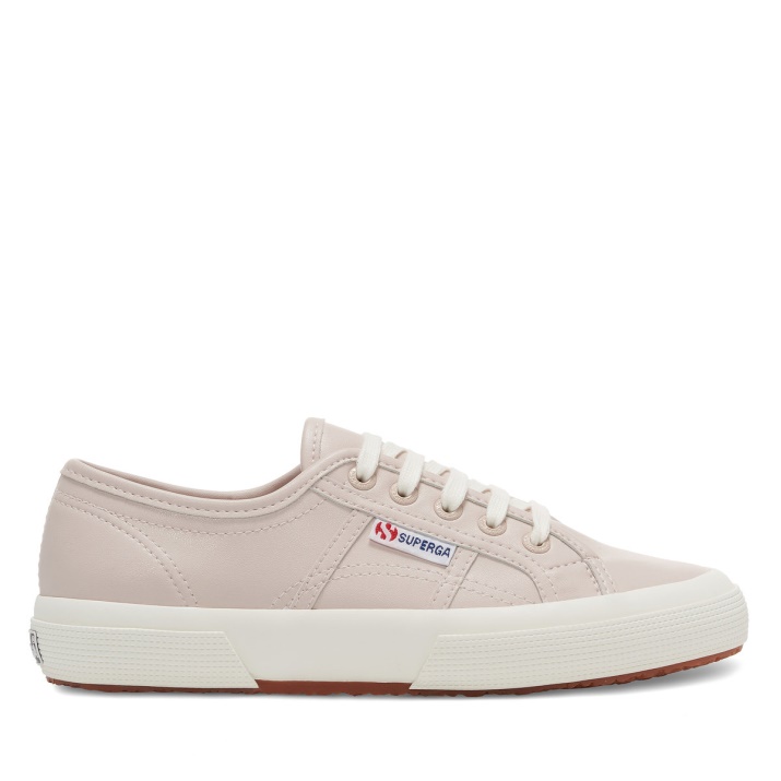 Superga 2750 Piel Vegana Rosa Almendra-f Avorio