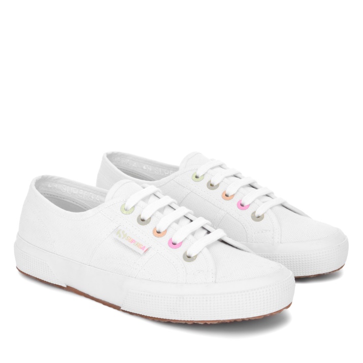 Superga 2750 Rainbow Detalles Blanco-candy Multicolor
