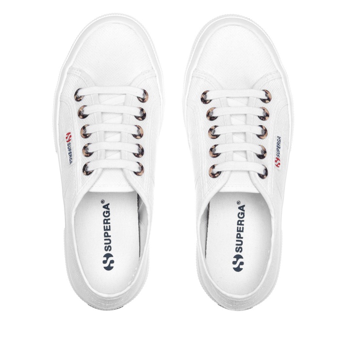 Superga 2750 Resina Ojales Blanco-carcasa Clásica