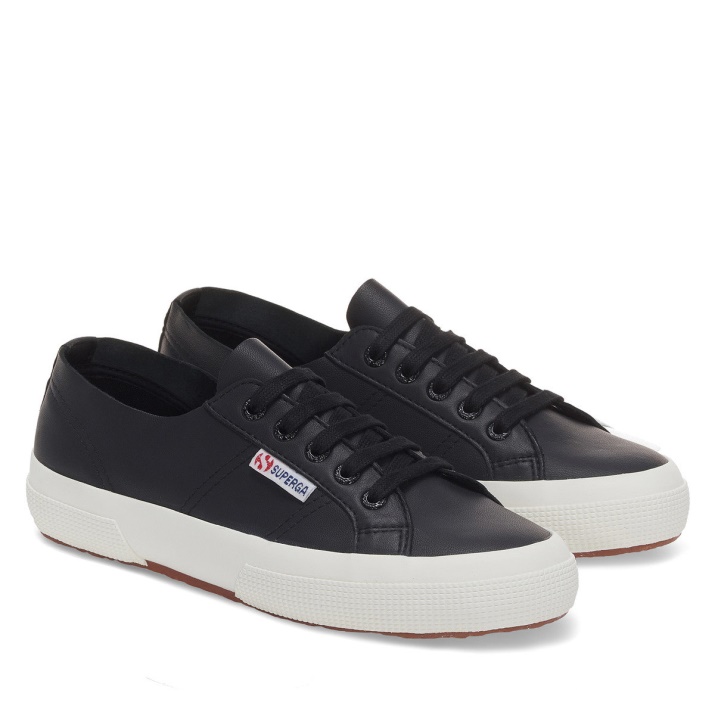 Superga 2750 Sin Forro Napa Negro-f Avorio