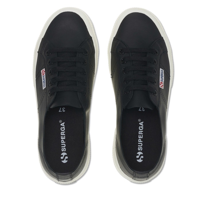 Superga 2750 Sin Forro Napa Negro-f Avorio