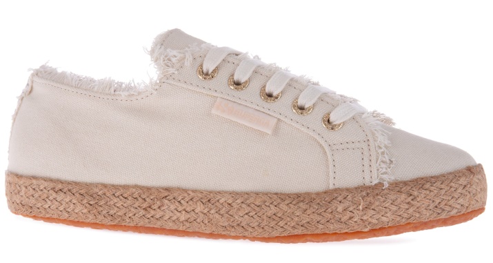 Superga 2790 Cuerda De Algodón Con Flecos Beige Gesso