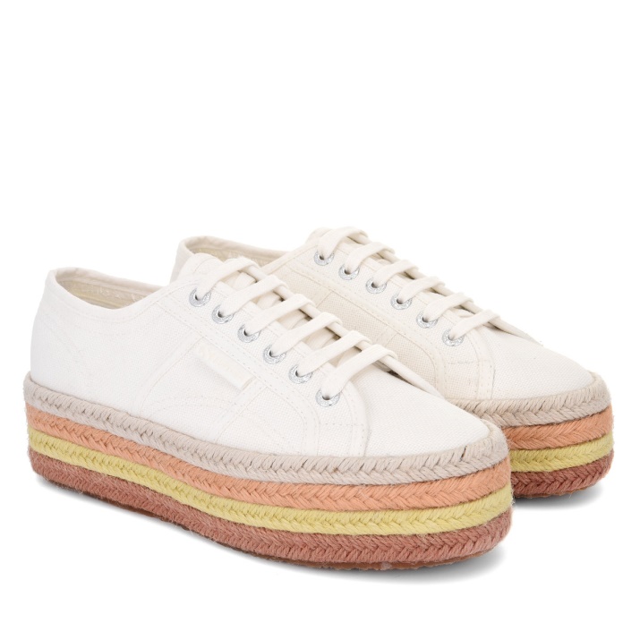 Superga 2790 Cuerda Multicolor Blanco Avorio-bgesso-oapricot-b