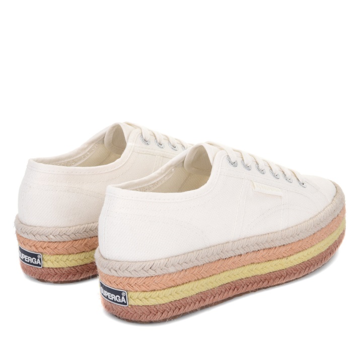 Superga 2790 Cuerda Multicolor Blanco Avorio-bgesso-oapricot-b