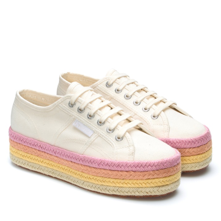 Superga 2790 Cuerda Multicolor Blanco Avorio-candy Multicolor
