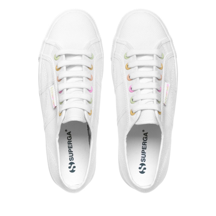Superga 2790 Detalles Arcoiris Blanco-candy Multicolor