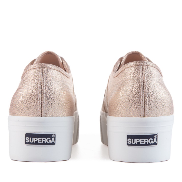 Superga 2790 Lamew Rose Platino-naranja Agua De Rosas