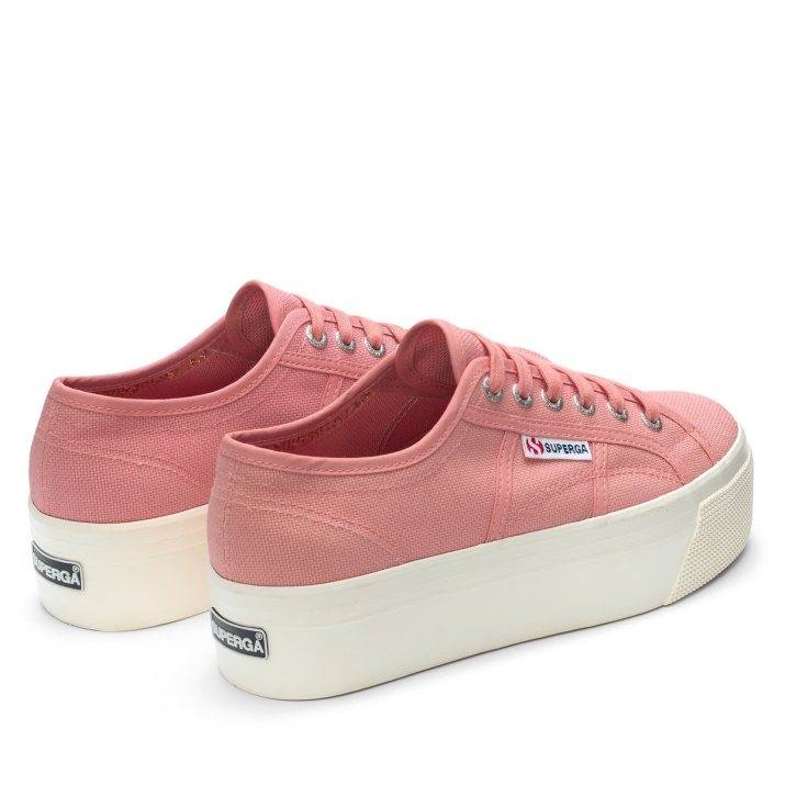 Superga 2790 Linea Arriba Abajo Rosa Polvoriento-f Avorio