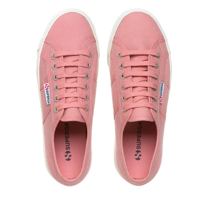 Superga 2790 Linea Arriba Abajo Rosa Polvoriento-f Avorio