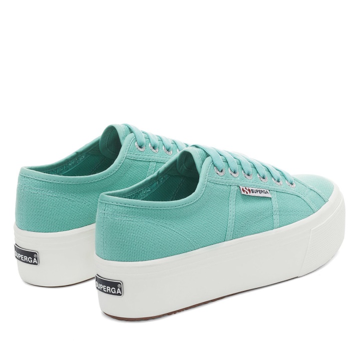 Superga 2790 Linea Arriba Abajo Verde Agua-f Avorio