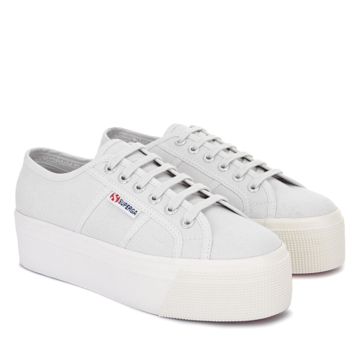 Superga 2790 Linea Up Down Gris Lt-blanco Avorio