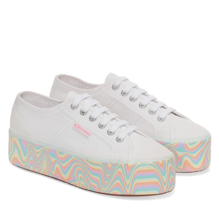 Superga 2790 Multicolor Liquify Suela Blanco-multicolor Pasteles