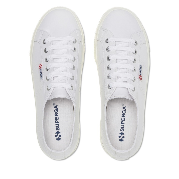 Superga 2790 Nappa óptica Blanco-plata-f Avorio