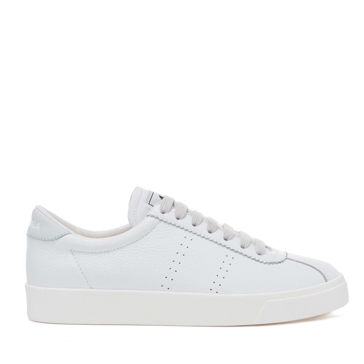 Superga 2843 Club S Comfort Cuero Blanco-azul Lt
