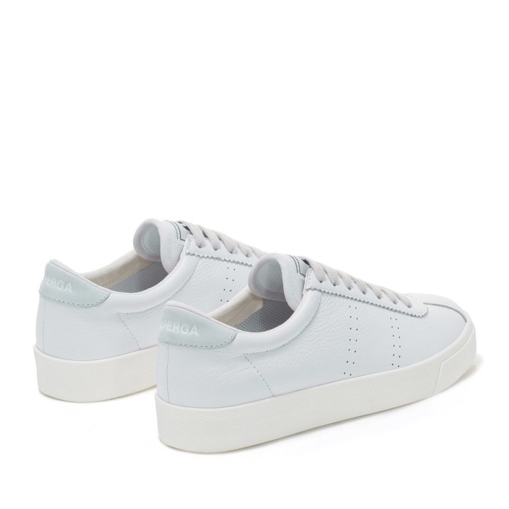 Superga 2843 Club S Comfort Cuero Blanco-azul Lt