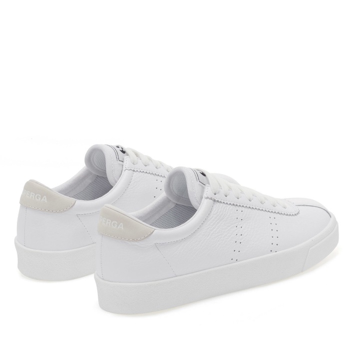 Superga 2843 Club S Comfort Cuero Full Blanco Blanco