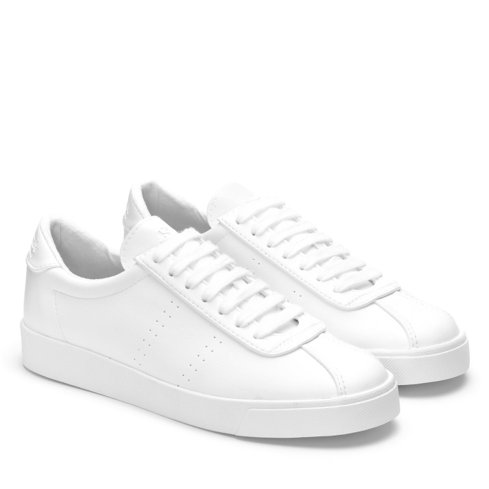 Superga 2843 Club S Cuero A Base De Maíz Blanco