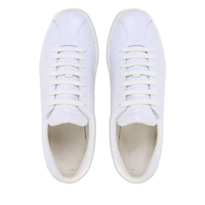 Superga 2843 Club S Cuero Vegano Blanco-blanco Avorio
