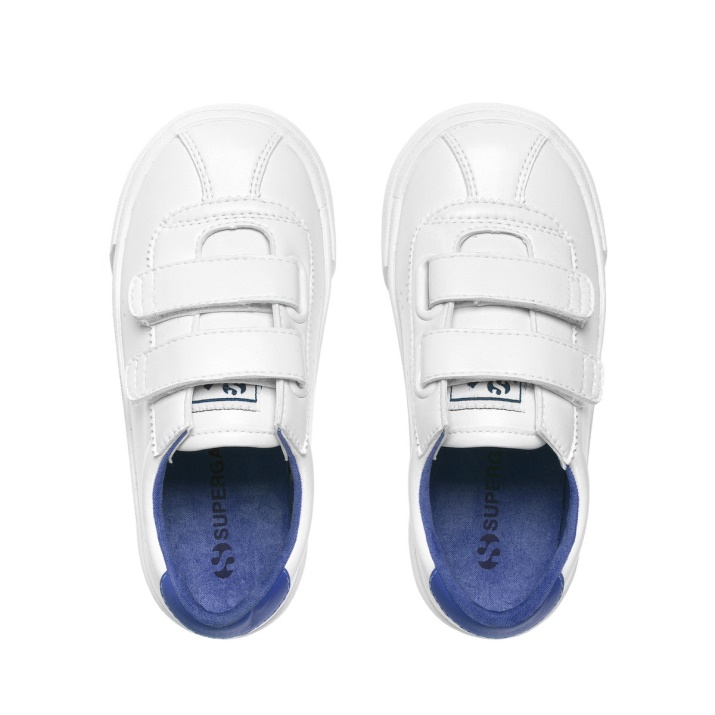 Superga 2843 Kids Club S Vegan Blanco-azul Frio