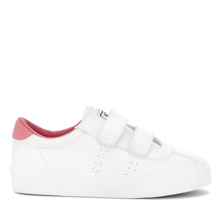 Superga 2843 Kids Club S Vegan White-pink Polvoriento