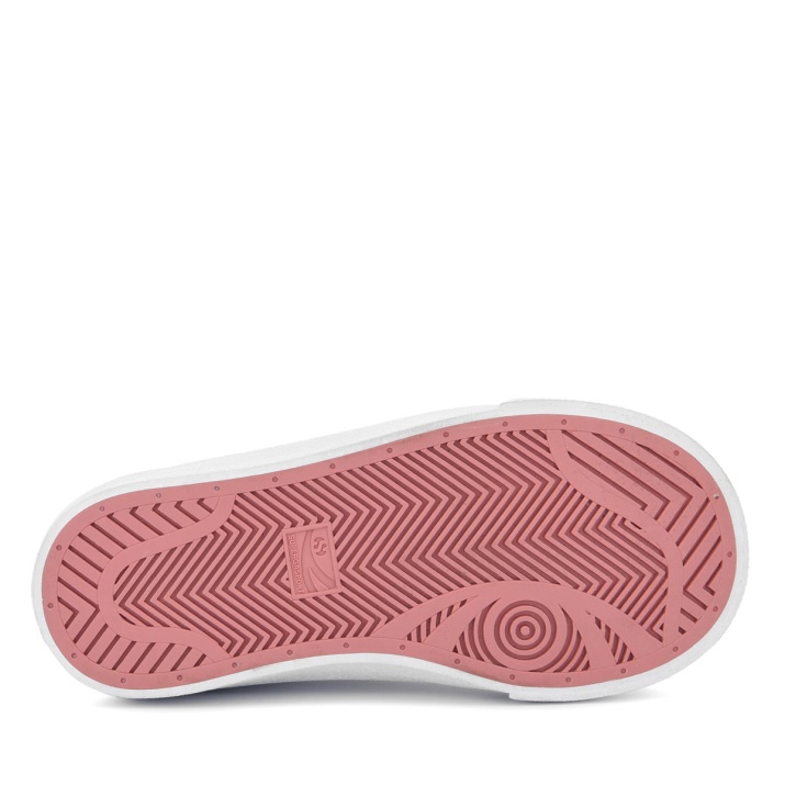 Superga 2843 Kids Club S Vegan White-pink Polvoriento