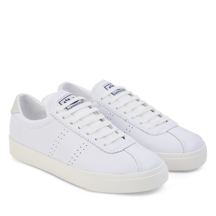 Superga 2843 Superga Sport Club S Blanco-blanco Avorio-beige Gesso