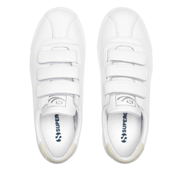 Superga 2870 Superga Sport Club S Correa Blanco-beige Gesso-blanco Avorio