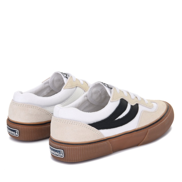 Superga 2941 Revolley Bicolor Golondrina Blanco-negro-d