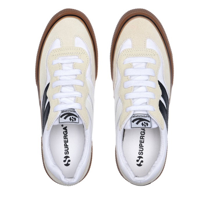 Superga 2941 Revolley Bicolor Golondrina Blanco-negro-d
