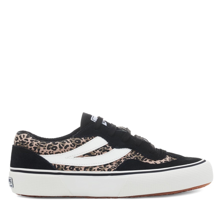Superga 2941 Revolley Microleopardo Negro Micro Leopardo