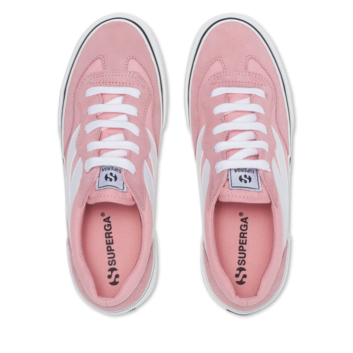Superga 3041 Plataforma Colorblock Revolley Rosa -blanco