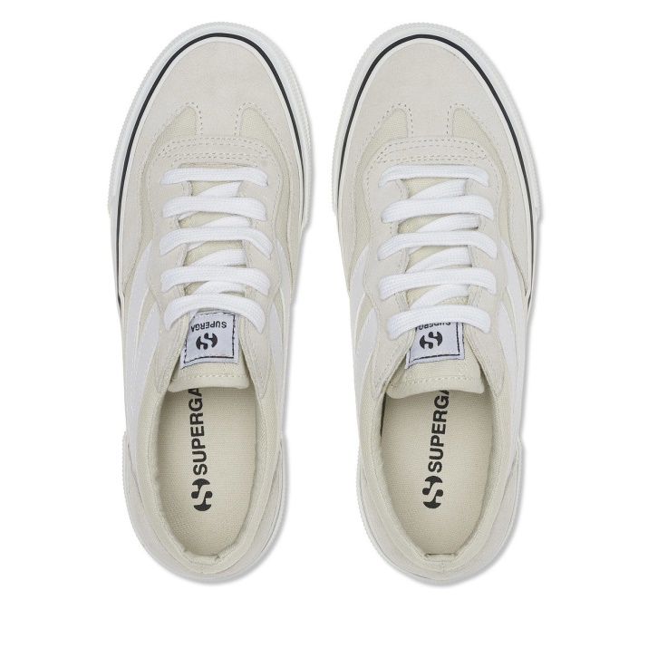 Superga 3041 Revolley Colorblock Plataforma Blanco Leche-blanco