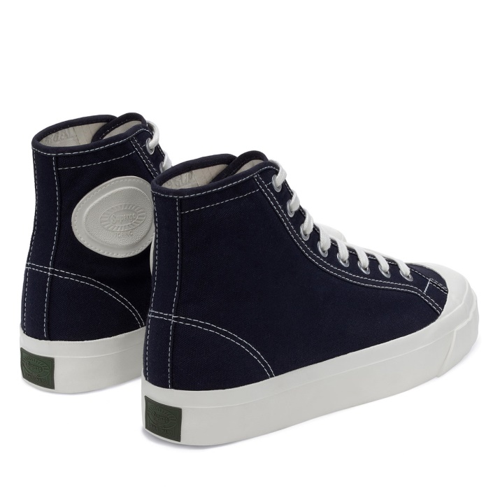 Superga 3192 Cesta Campionato Azul Gris Dk F Avorio