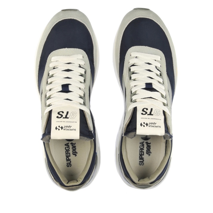 Superga 4089 Training 9ts Slim Agate Gris-verde Safari-azul G